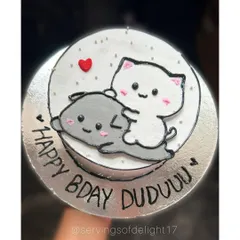 How cute is this birthday cake? I loved creating this design of the Bubu and Dudu bears for a special birthday celebration.