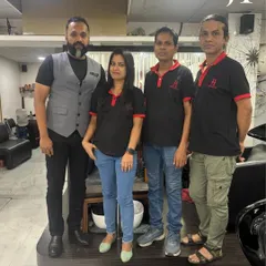 This is our team at one of the Kolkata salons with our National Technical Head. Continuous education and hands-on training are how we empower our stylists.