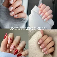 More minimal Christmas inspiration, this time focusing on delicate snowflake designs. These looks are perfect for a subtle nod to the holiday season.