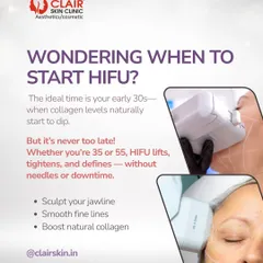 Wondering when to start HIFU? While it's a great preventative treatment in your 30s, it's never too late. Whether you're 35 or 55, HIFU effectively lifts, tightens, and defines the jawline by boosting your natural collagen.