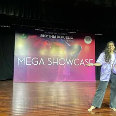 Another view of our Mega Showcase stage. We believe in giving our students a professional platform to present what they've learned. It's the culmination of all their hard work and dedication.