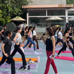 Pilates, matcha, and a whole lot of good energy at our outdoor Matcha Rave event. We love bringing our community together for fun and fitness.