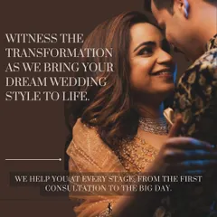 Witness the transformation as we bring your dream wedding style to life. This happy client's smile is the best review I could ask for.