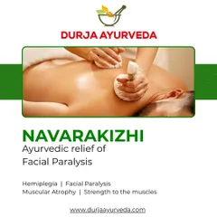Navarakizhi is a powerful therapy using boluses of medicated rice to restore muscle strength. It is highly effective for conditions like muscular atrophy and facial paralysis, deeply nourishing nerve and muscle tissues.