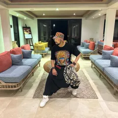 Another angle of my Sri Lanka gig look. My fashion is a mix of street style and artistic expression, just like my music.