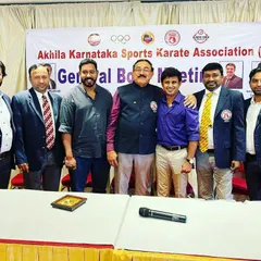 Attending the Akska (Akhila Karnataka Sports Karate Association) general meeting in Mysore. It is an honour to serve as the joint secretary for the sports commission.