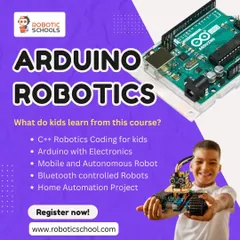 For older or more advanced students, the Arduino Robotics course introduces C++ coding and complex electronics. They build Bluetooth-controlled robots and learn the principles behind home automation projects.