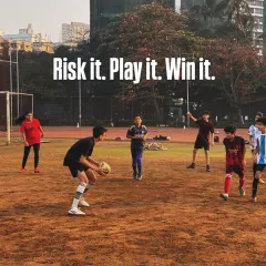 Risk it, play it, win it. We encourage all our players, especially young girls, to be bold and confident on the field. This is where they learn to take chances and lead their team to victory.