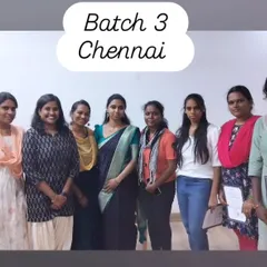 A memorable moment with my Batch 3 students in Chennai. I occasionally travel to other cities for workshops.