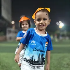 Having fun with training cones, our youngest players learn coordination and love for the game.
