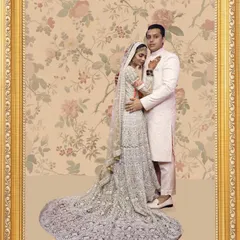 It’s extra special when I get to design for people I’ve known since they were kids. I created these beautiful silver and pink bridal outfits for Aksha and Saher, and I wish them a lifetime of happiness.
