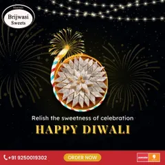 Relish the sweetness of celebration this Happy Diwali. My Kaju Katli, arranged like a firecracker, is perfect for the festival of lights.