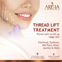 Thread Lifts offer an immediate and safe solution for saggy skin. We use them to lift the forehead, eyebrows, mid-face, nose, jawline, and neck, providing both an instant lift and long-term collagen stimulation.