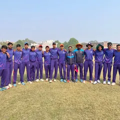 Our team lined up for a match at the DCA Cricket Ground in Sultanpur. These tours provide invaluable experience of playing in different conditions and against different opponents.