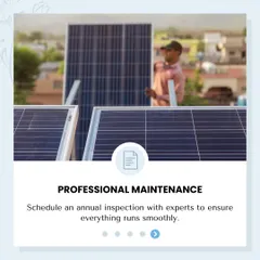 Professional maintenance is key to a long-lasting system. We recommend scheduling an annual inspection with our experts to ensure everything runs smoothly and efficiently for years to come.