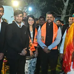 With Union Law and Justice Minister Shri Arjun Ram Meghwal at an event he hosted for Bikaner residents in Delhi. It is always insightful to discuss legal policy with him.