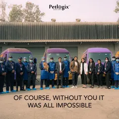 Our dedicated team of groomers and staff, standing proud with our fleet of mobile grooming vans. We couldn't do it without our amazing team and loyal customers.