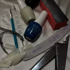 A look at the high-quality tools and products I use, including OPI gel colors, professional files, and sanitized clippers. Quality is key to a beautiful and healthy manicure.