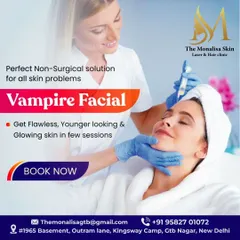 The Vampire Facial is a perfect non-surgical solution for many skin concerns. Using your own plasma, we help you achieve flawless, younger-looking, and glowing skin in just a few sessions.
