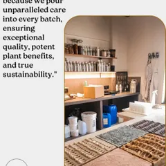 I choose to be handmade because it allows me to pour unparalleled care into every batch. This ensures exceptional quality, potent plant benefits, and true sustainability that you can't get from mass production.