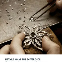True luxury is found in the details that no one else sees. Here, one of my master artisans carefully sets each diamond by hand, a testament to the meticulous craftsmanship that goes into every piece I create. This dedication ensures your jewellery is not just beautiful, but an enduring work of art.