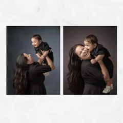 The pure joy between a mother and her child. From playful lifts to sweet kisses, these are the candid moments that tell your family's story.