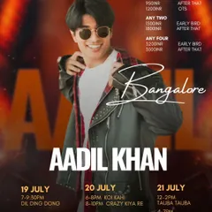 Get ready for a full weekend with Aadil Khan. We're bringing his most iconic routines to Bangalore for a 3-day dance party.