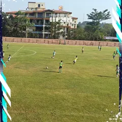 A wide view of the pitch at Don Bosco Fatorda during one of our tour matches. Playing on professional-grade grounds gives our players a taste of a higher level of football and prepares them for future opportunities.