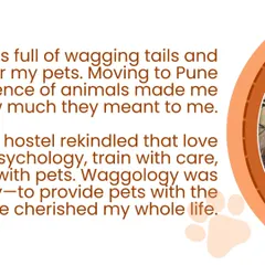 Growing up, my life was full of wagging tails. Moving away for studies made me realize how much animals meant to me, and a job at a dog hostel rekindled my passion, leading to the creation of Waggology.