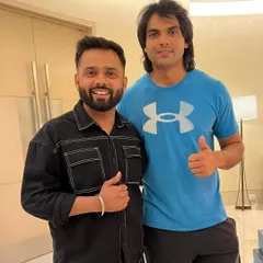 Honored to be in the company of greatness. Here with Neeraj Chopra, a true champion and an inspiration to millions.