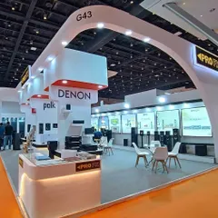 Our presence at the Smart Home Expo showcases our position as a leader in the AV industry. We design and build professional, engaging exhibition stalls that represent world-class brands like Denon and Polk, creating a destination for audio excellence.