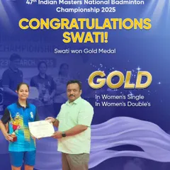 We celebrate every victory, big or small. This image showcases one of our talented players who has achieved success through dedication and training at our academy. Their win is a proud moment for the entire Rackonnect community and inspires us all to keep pushing our limits.