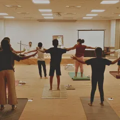Here is a look at one of my Hatha Yoga sessions. Each class is a guided experience where I teach postures, or yogasanas, that enable your system to sustain higher dimensions of energy, creating both physical health and mental clarity for your team.