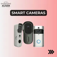 These are our smart video doorbell cameras. They allow you to see and speak to visitors from anywhere, adding a crucial layer of security and convenience to your front door.