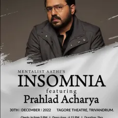 A poster for the show 'Insomnia' where I was featured alongside the talented Mentalist Aathi. I am grateful for the opportunities to collaborate with other performers in the industry.