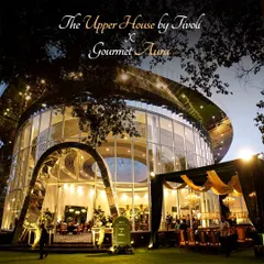 A shot of the stunning "The Upper House by Tivoli," where we partnered to create an unforgettable culinary experience, blending magnificent architecture with gourmet food.