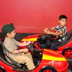 Ready, set, go! Our bumper cars are a huge hit with kids, offering a thrilling and safe way to experience the fun of the fairground right here at Wooray Elite.