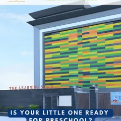 Is your little one ready for preschool? This image of our modern and inviting campus is paired with key signs of school readiness to help parents make an informed decision.