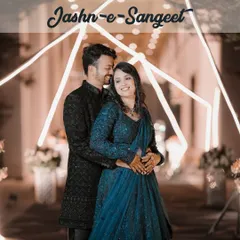 A classic Sangeet portrait that feels both fun and elegant. We posed the couple in a way that shows their playful chemistry, ready for a night of dance and celebration.