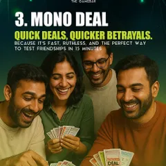 Monopoly Deal is all about quick deals and even quicker betrayals. It's the perfect way to test your friendships in just 15 minutes.