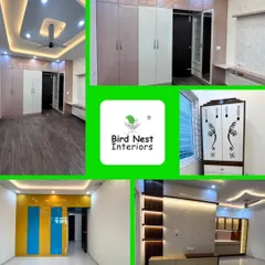 This project collage includes a glimpse of a unique pooja unit with decorative doors featuring Ganesha motifs and Swastik symbols, showcasing our ability to create culturally significant designs.