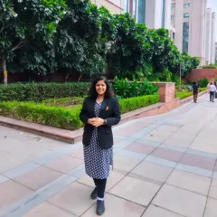 A candid shot outside a professional building. The life of an advocate often means being on the move, but I always try to find moments to appreciate the journey.