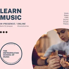 Whether you prefer in-person classes at our Gurugram location or the flexibility of online learning, we have a solution for you. We offer lessons for violin, piano, drums, vocals, and music theory.