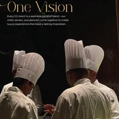 Our strength lies in our unified team of culinary experts. This is a look at our chefs collaborating, a moment that reflects the precision, passion, and shared vision we bring to executing every luxury catering event flawlessly.