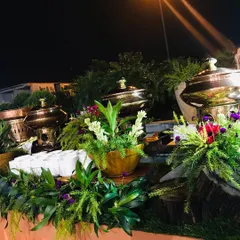 Our catering setup for a corporate event hosted by Raheja Developers. We work closely with our clients to ensure the catering perfectly matches the scale and style of their event.