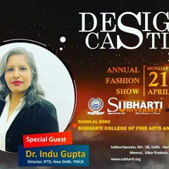 We are proud to share that our IFTD Director, Dr. Indu Gupta, was invited as a Special Guest for the 'Design Castle 2025' annual fashion show at Subharti University.