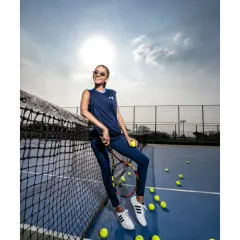 Part of our lifestyle campaign for the Mumbai Indians. This shot on the tennis court captures a feeling of effortless cool, blending sports and fashion with bright, natural light for a fresh, energetic look.