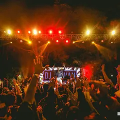 The view from my console at The Lalit Ashok Bangalore for a massive New Year's Eve celebration. I thrive on connecting with a large audience, keeping the energy high and the dance floor full all night long.