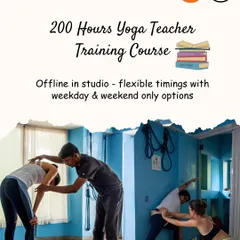 We offer a comprehensive, Yoga Alliance certified 200-hour Teacher Training Course right here in our Bandra studio. This image shows one of our core principles: hands-on adjustments to ensure you understand alignment deeply and can teach it safely.