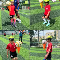 More fun from our Community Fest, with our little champs fully engaged in creative and playful football activities.